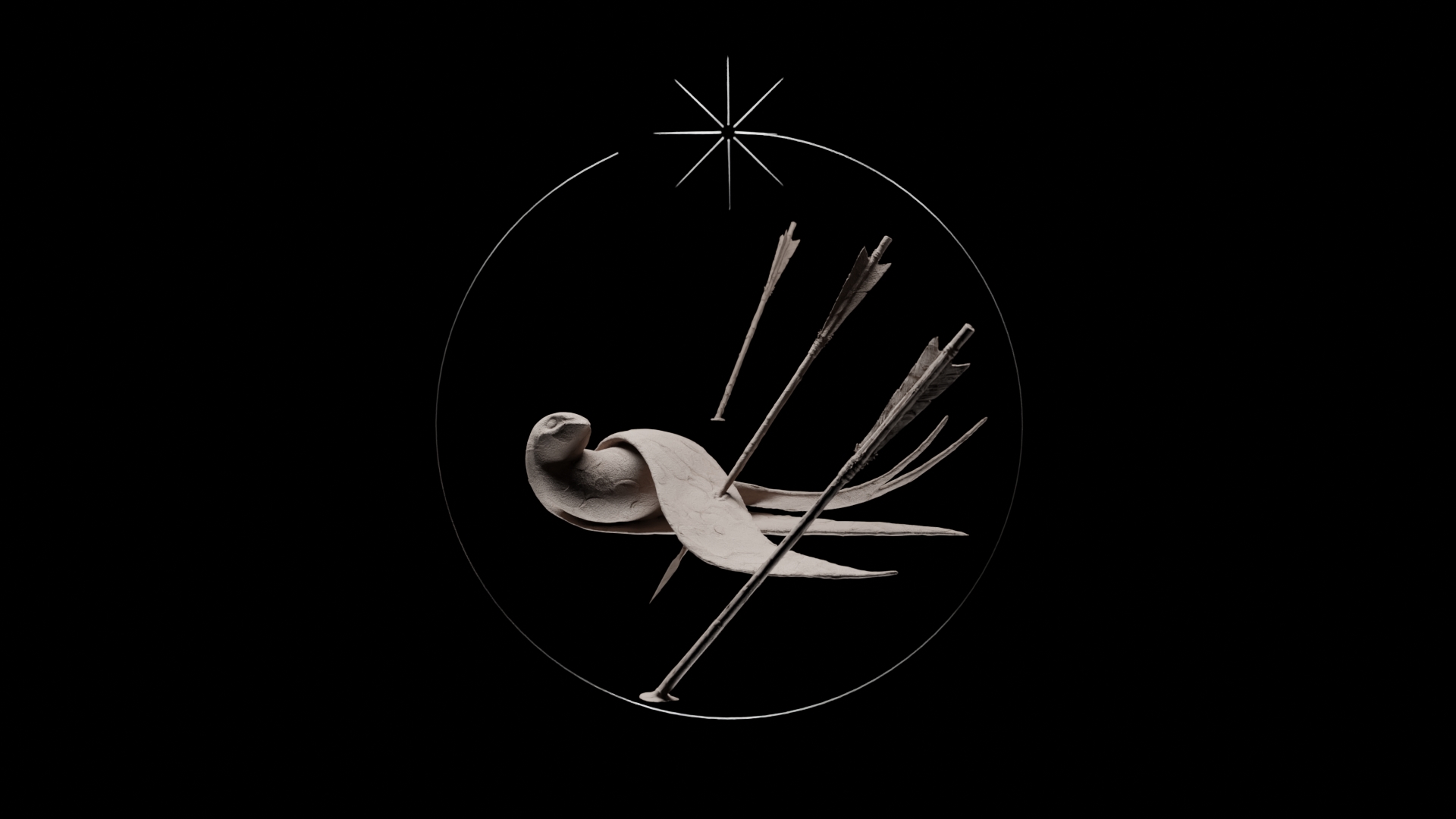 Rendu Cycles du visualizer Clann Arise, scène 01